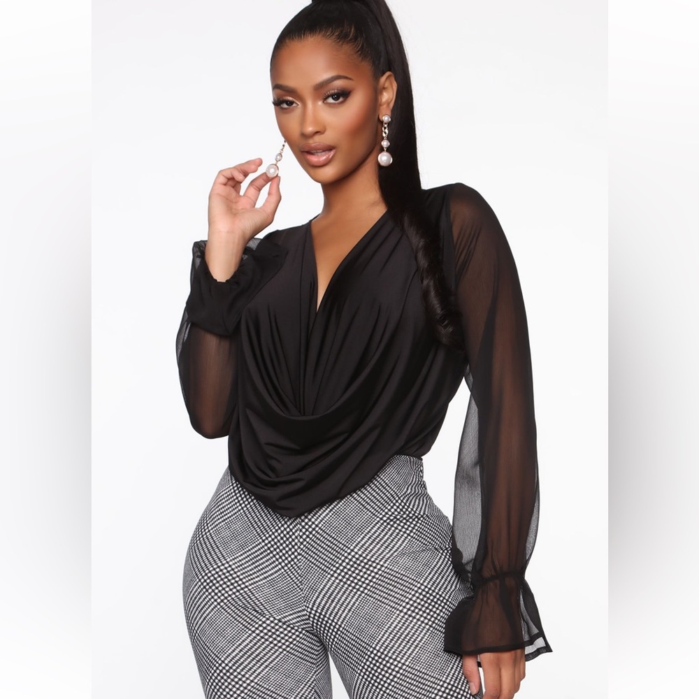 Anything could draped bodysuit